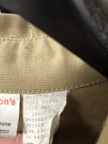 Vintage Champions Choice Made in USA Classic Tan Outdoors Jacket 100% Cotton XXL image 5