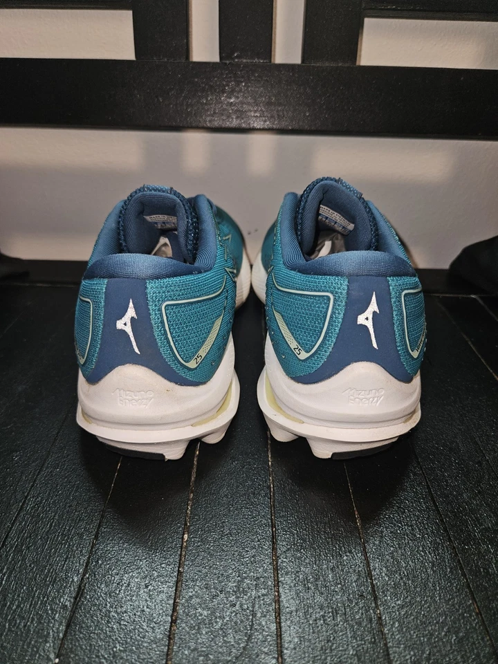 Mizuno Wave Rider 25 (para mujer) - Zapatos para correr azul lago/agua clara - 8,5 W Foto 4 de 4