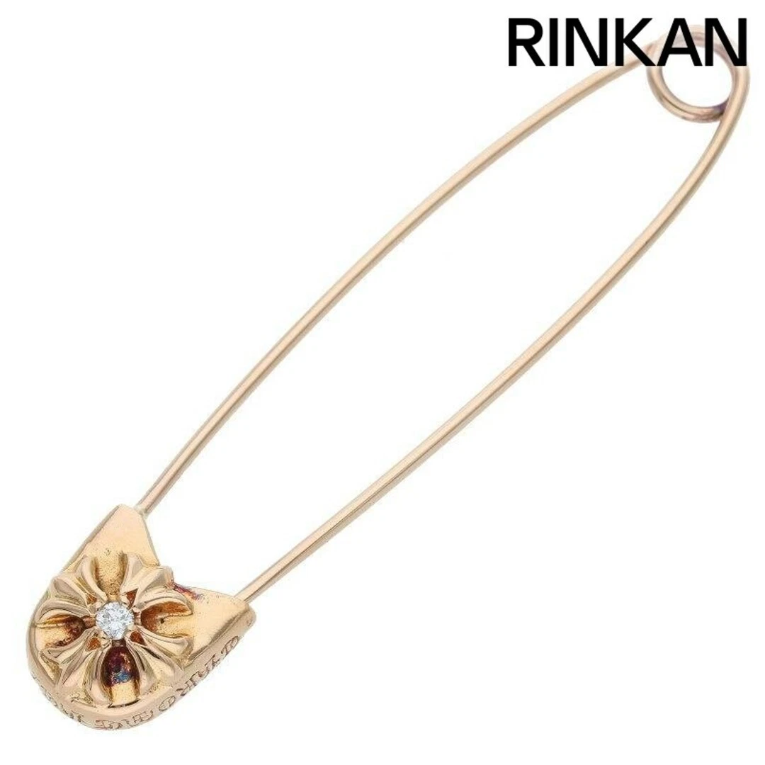 CHROME HEARTS Collana Top Uomo Cromo Cuori 22k Sicurezza PIN L 1dia Grande 1 Diamante Oro