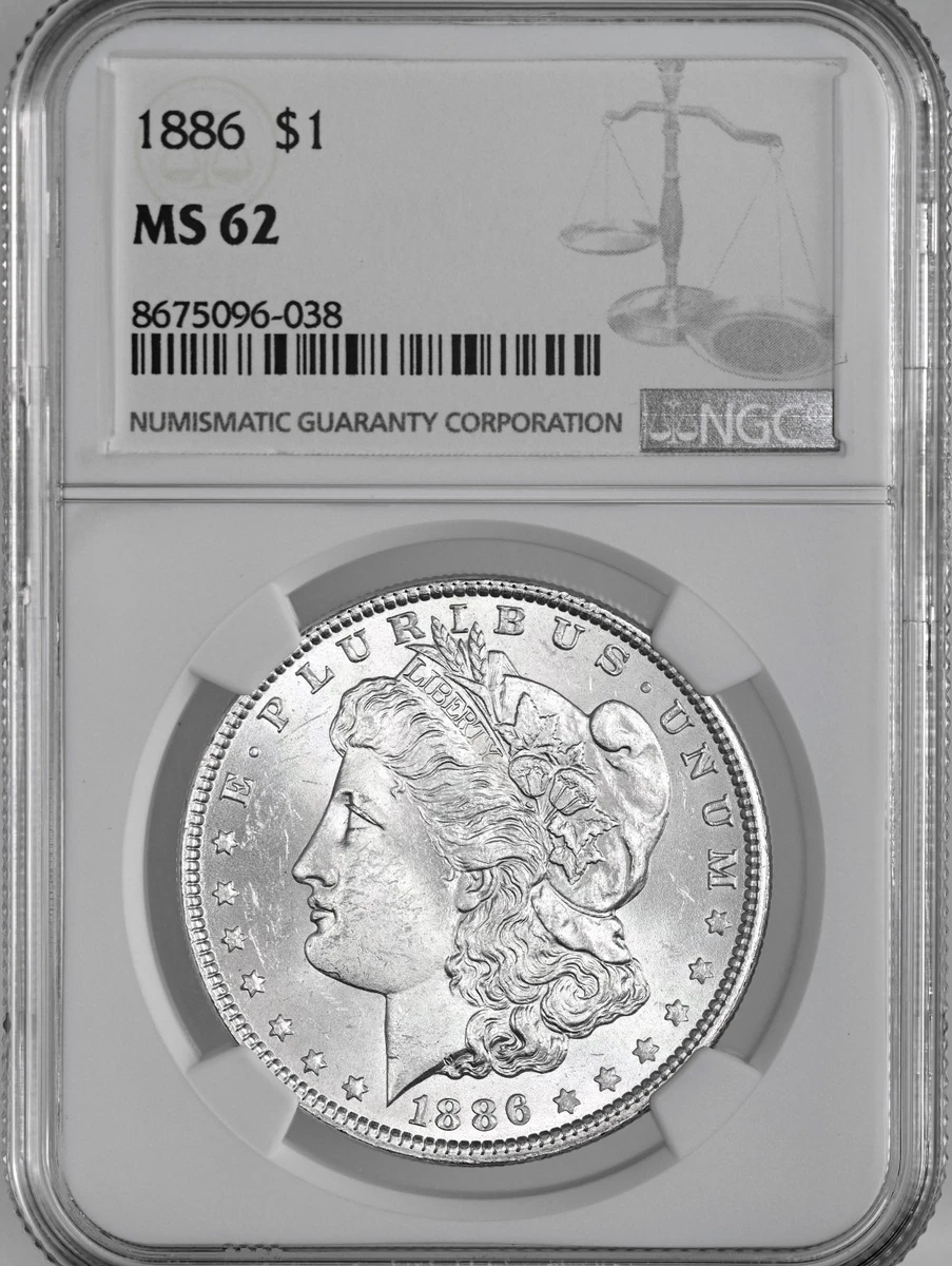 MS 62 Graded 1886 Year Morgan US Dollars (1878-1921) for sale | eBay