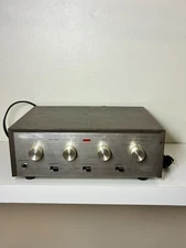 Vintage Lafayette Solid State Stereo Amplifier Model 10B Mini Amp POWERS ON