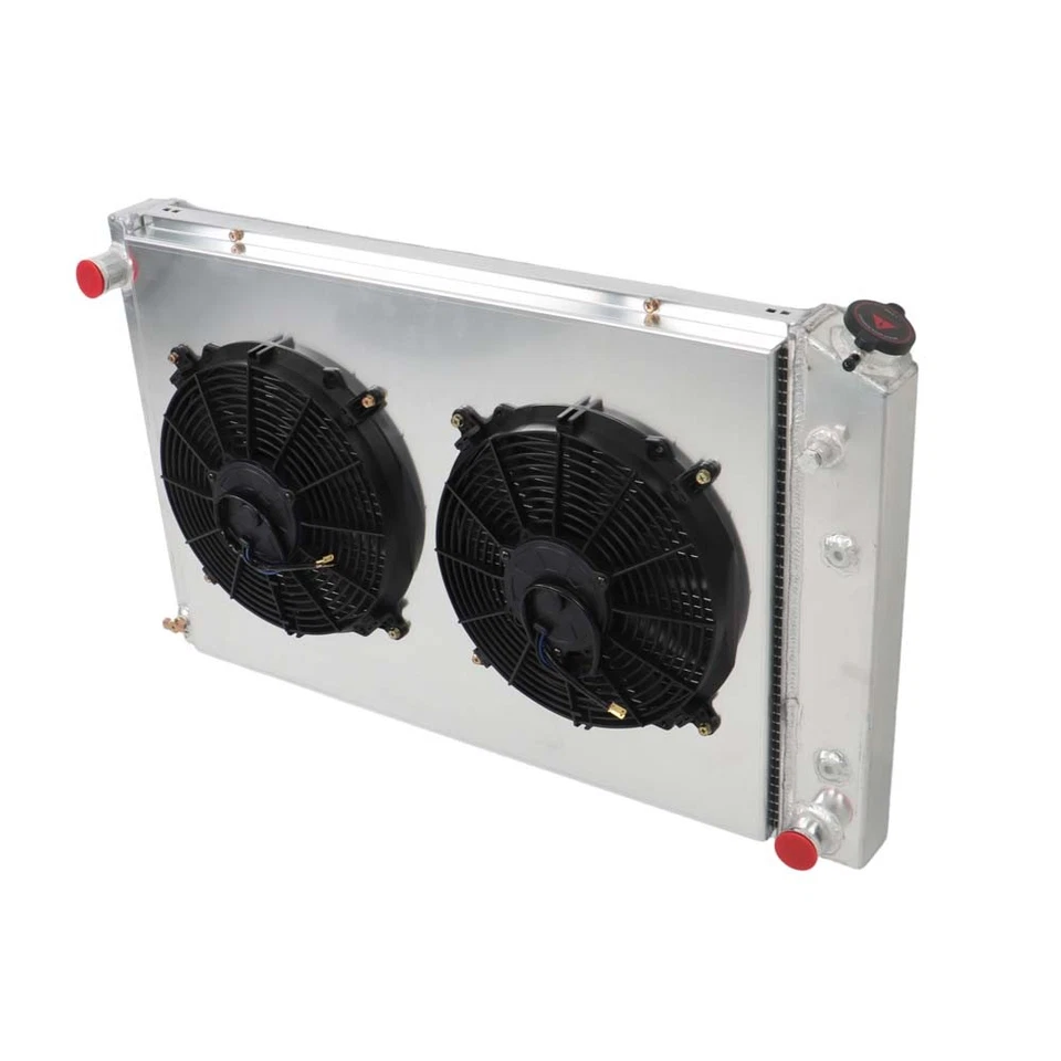 Labwork 4Row Radiator+Shroud Fan 1973-1987 For Chevy C/K C10 C20 C30 K10 K20 Foto 4 de 4