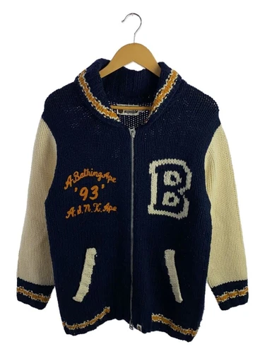 A BATHING APE (BAPE) Giacca cardigan cowichan A BATHING APE blu navy M