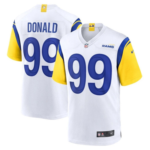 Aaron Donald Los Angeles Rams Nike Alternate Game Jersey - White Size L