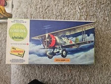 Vintage Lindberg Model Curtiss Goshawk F11c-2 Biplane in Box 1965