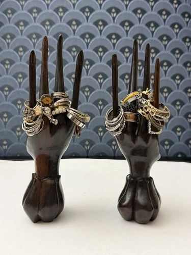 Assortment Of 54 Rings Various Sizes Vintage To Now Costume Jewelry See Photos