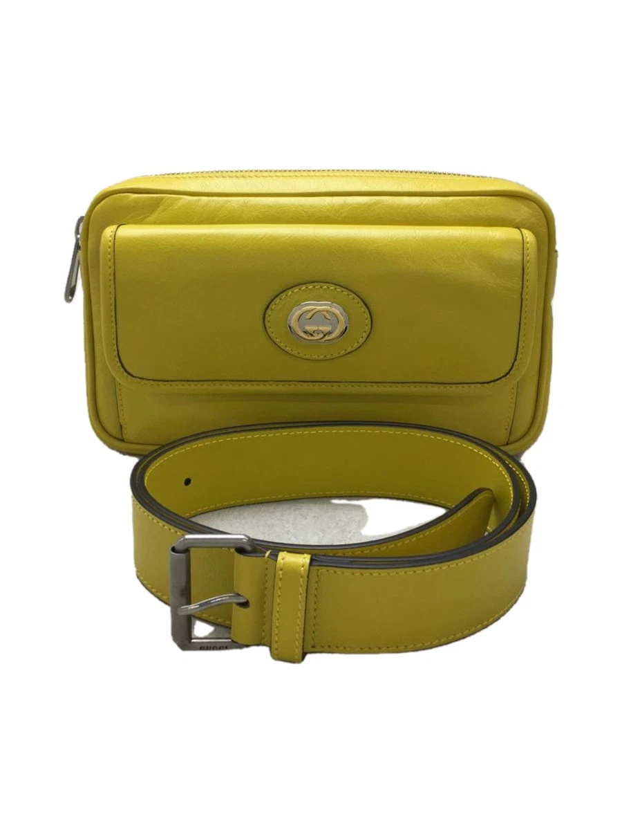 Sac GUCCI taille emboîtable G cuir YLW 598080 498879 du Japon