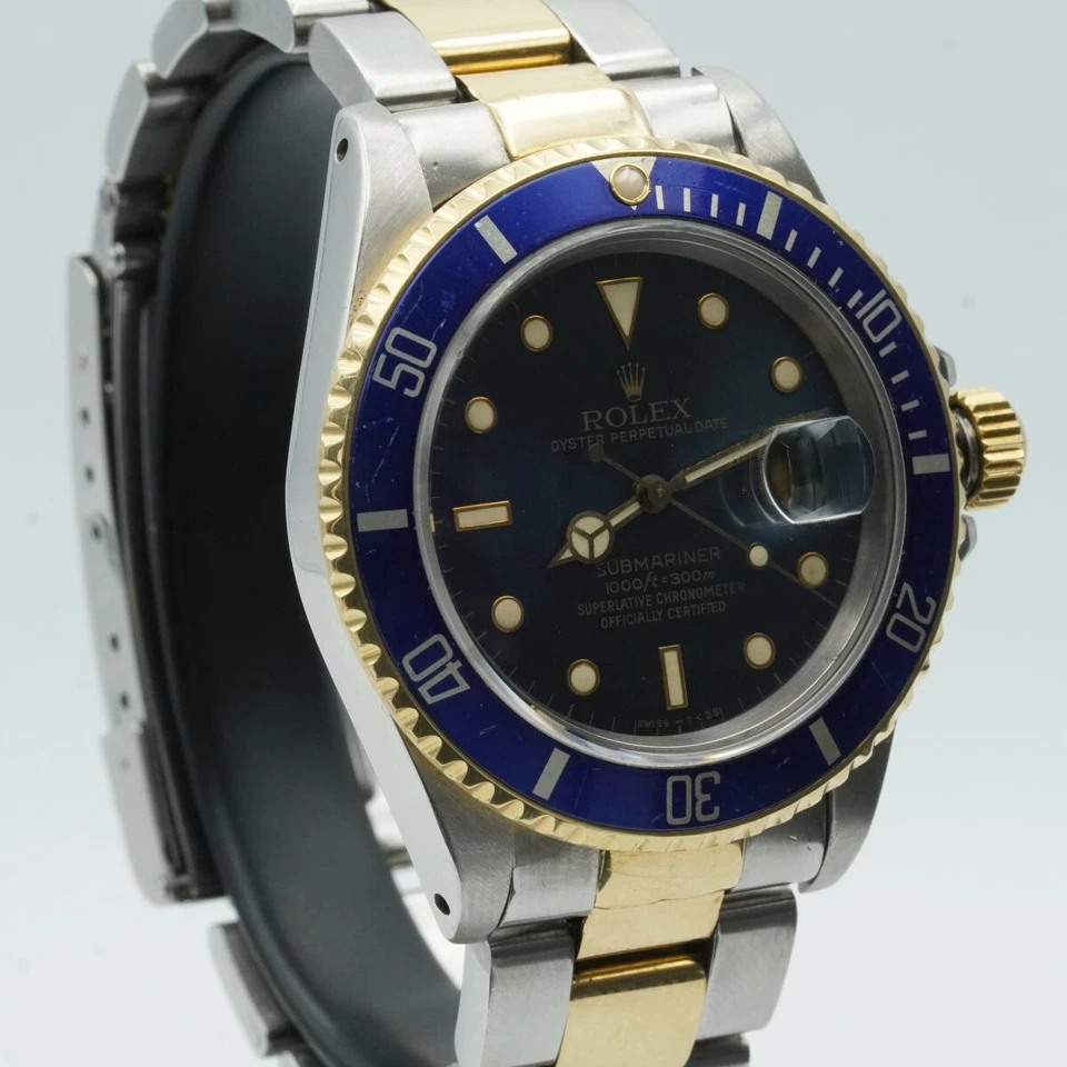 ROLEX SUBMARINER HERREN UHR 40MM 16613 STAHL/GOLD SCHÖNER ZUSTAND RAR - Bild 3 von 4