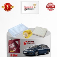 Wartungsset Filter Und ÖL FüR Toyota Auris Ii 1.6 97KW 132PS 2012 -