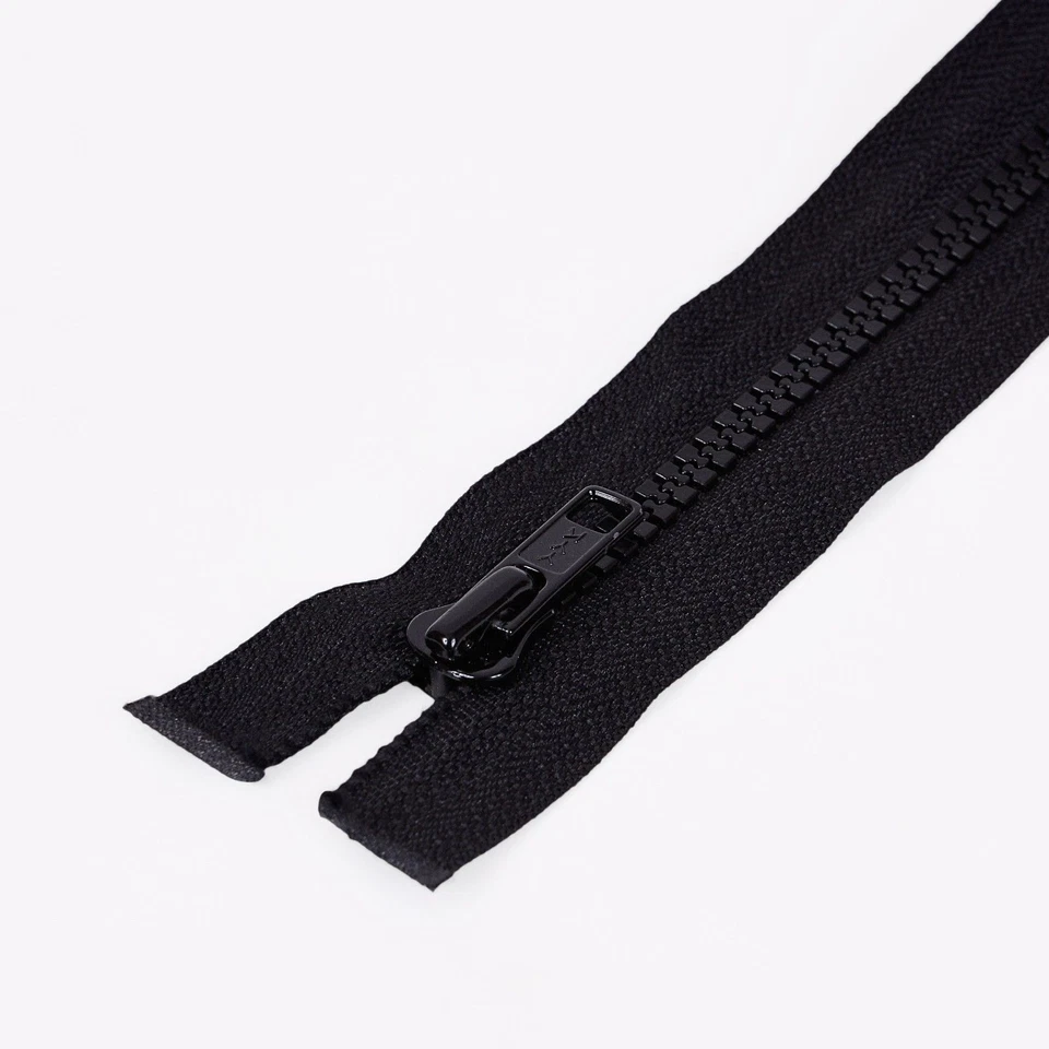 Replacement ZIP YKK Closed End Chunky No 5 Black Plastic Teeth Bag Boot Zipper