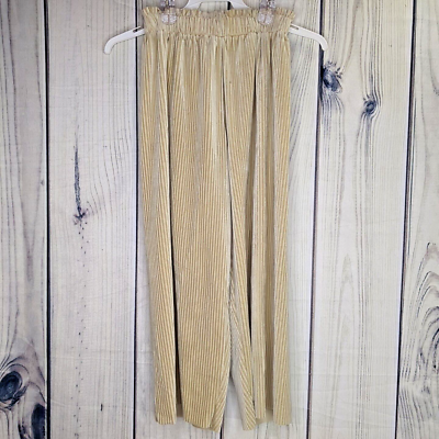 Dot Dot Smile Size 11 Light Tan Culotte Velvet Style Pants Comfy 
