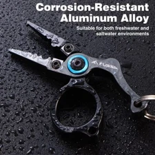 FLISSA Mini Fishing Pliers Fly Fishing Zinger Retractor Fish Hook Remover Tool