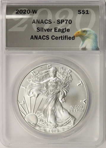 2020-W $1 Silver Eagle ANACS SP70