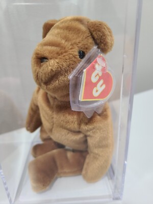 Ty Beanie Baby Rare 2nd 1st Gen OF Old Face Brown Teddy TBB Auth'd MWMT-MQ