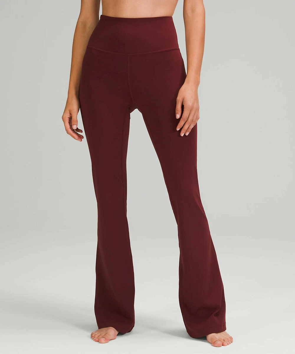 NEW LULULEMON Groove Pant Flare Super High Rise Nulu 2 8 10 Red