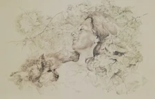 RENZO VESPIGNANI: Rara Litografia di cm. 70x50 Firmata; STUPENDA!!!