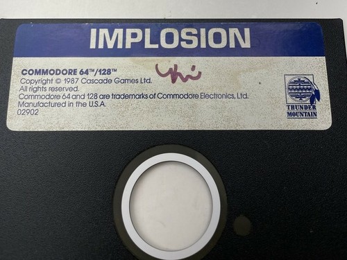 Vintage Commodore 64/128 1987 IMPLOSION Disk Cascade Games Thunder Mountain - Picture 2 of 4