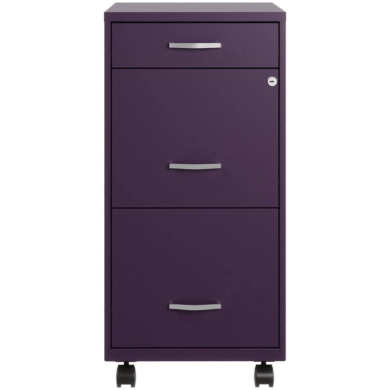 Space solutions 3 drawer file cabinet online with pencil drawer
