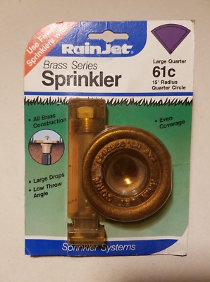 Nos Vintage Rain  Sprinkler 61C Large Quarter Circle 15' Radius