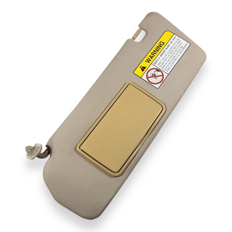 1997-1999 Mitsubishi Montero Sport Driver Left Side Sun Visor Tan - Image 2 of 4