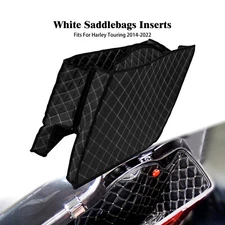 5'' Extended Saddlebag Liners White Stretched Bag Insert Fit For Touring 2014-23