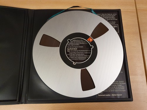 10" (26,50 CM) METAL REEL TAPE BASF LPR 35 IN ORIGINAL BOX #536 - Foto 2 di 3