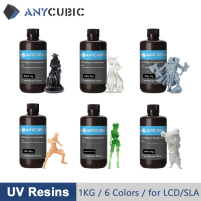 3KG ANYCUBIC Toughness/Standard/ECO/ABS-Like/Water Washable UV 3D Drucker Resins