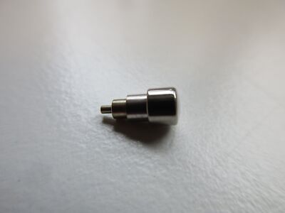 Chrono drive-in watch pusher / button - Diam: 4.18 mm - Length: 9.63 mm