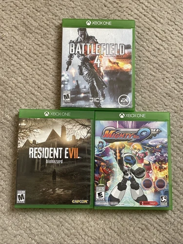 Xbox One Games Bundle;      Battlefield, Resident Evil, Mighty No. 9