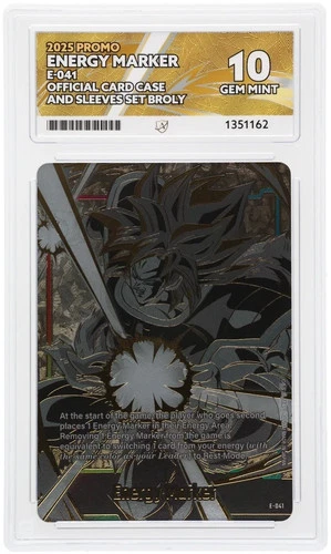 Dragon Ball Fusion World - Energy Marker Broly - E-041 - Promo - ACE Gem Mint 10