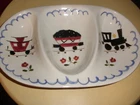 Vintage Stangl Kiddieware 3 Compartment Train Dish