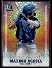 2021 Bowman Chrome #DG-16 Maximo Acosta Dawn of Glory Mojo Refractor Card 0603G