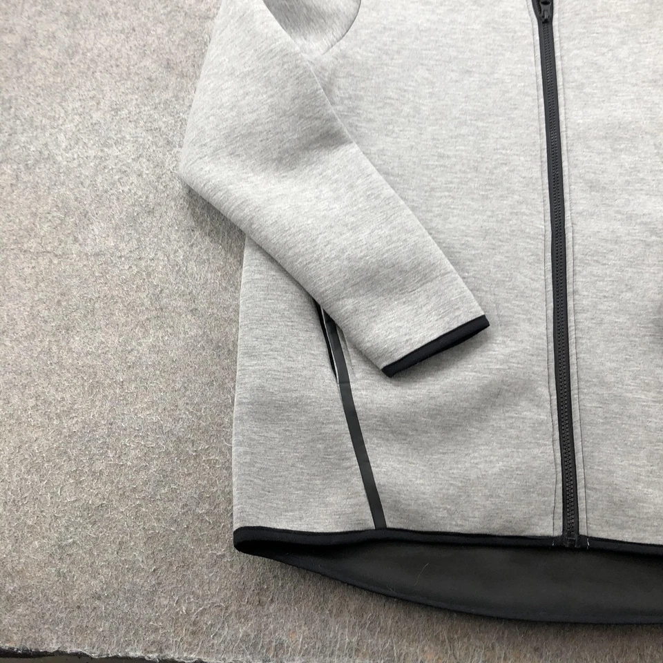 TYR Hoodie Mens Large Gray Full Zip Athletic Swim Team Jacket Sweatshirt - Image 2 of 4