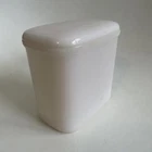 Vintage Hazel Atlas Milk Glass Refrigerator Dish with Lid