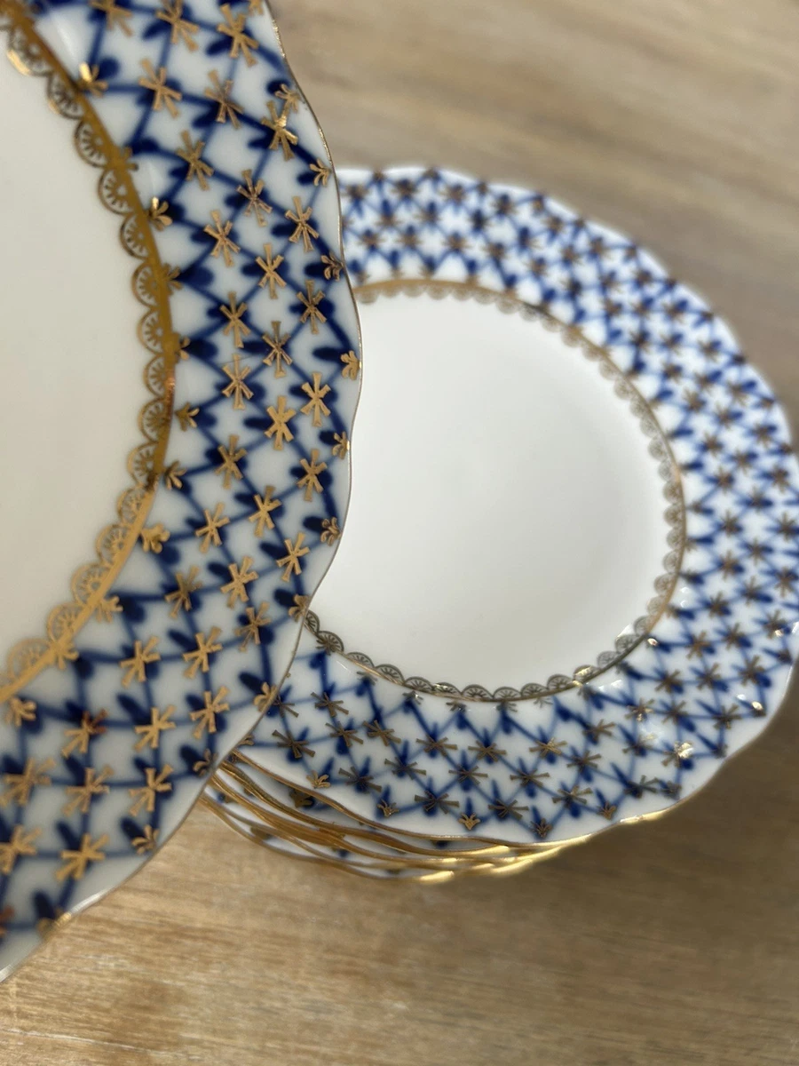 ロモノーソフ LOMONOSOV ソ連時代 コバルトネット トリオ ポットセット ロモノーソフ LOMONOSOV ソ連時代 コバルトネット トリオ ポットセット