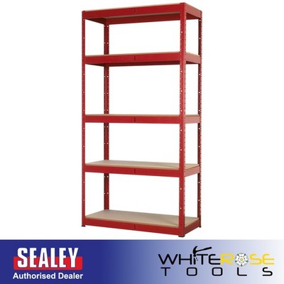 Sealey Regal mit 5 Einlegeböden 350 kg Tragkraft pro Ebene Stahlrahmen MDF