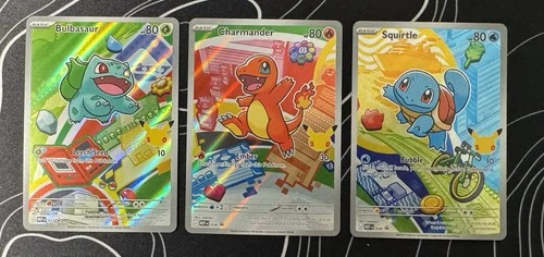 Pokemon 30th Anniversary First Partner Pack Charmander 38 Squirtle 39Bulbasaur39