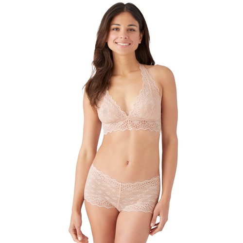 b.tempt'd by Wacoal Women's Inspired Eyelet Bralette, Rose Smoke, Medium 14735 - Picture 2 of 2