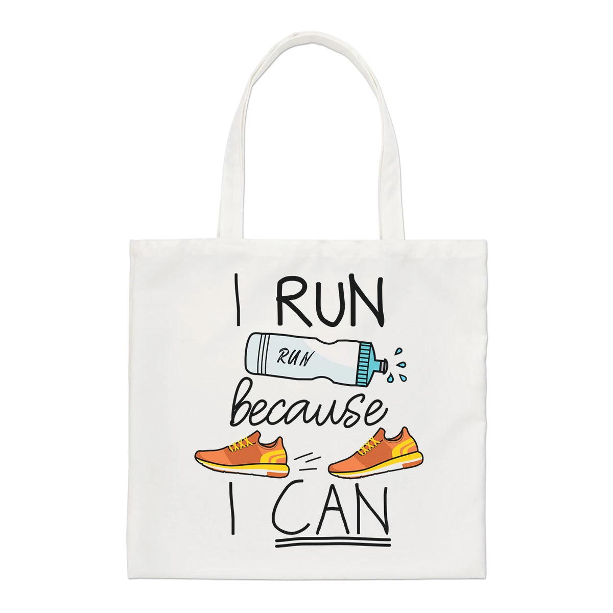 I Run Because I Can Runner Regular Tote Bag Running Marathon Funny