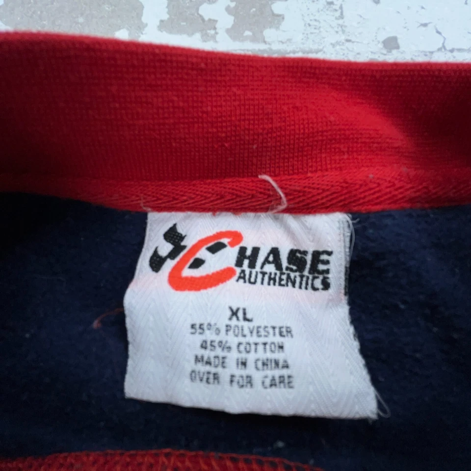 Moletom masculino vintage Nascar XL azul gola redonda suéter enferrujado Wallace anos 90 Y2K - Imagem 4 de 4