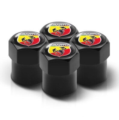 Abarth Radventil Staubkappen. Passend für alle Modelle. 500 595 Punto Panda 124 usw