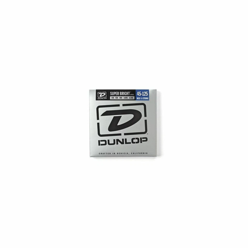 DUNLOP Câbles De Basse En Acier Inoxydable Nickel, Super Lumineux Medium 45-125 - Photo 1/1