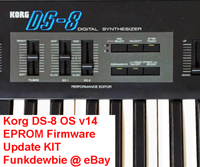 Korg DS-8 OS v14 EPROM Firmware Update KIT / New ROM Latest Update