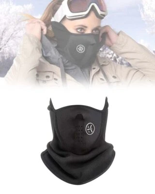 FAIR SHOP Fascia Antivento Freddo in Pile Moto Bike Copri Collo Orecchie Bocca