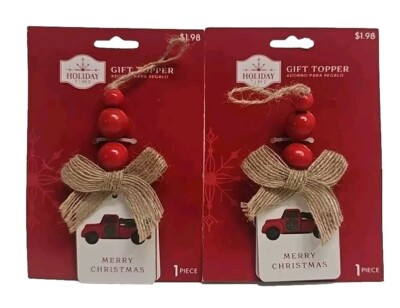 Holiday Time Merry Christmas Tag Gift Topper