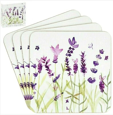 4er Set Untersetzer Lavender Lavendel Korkunterseite The Leonardo Collection - Bild 1 von 2