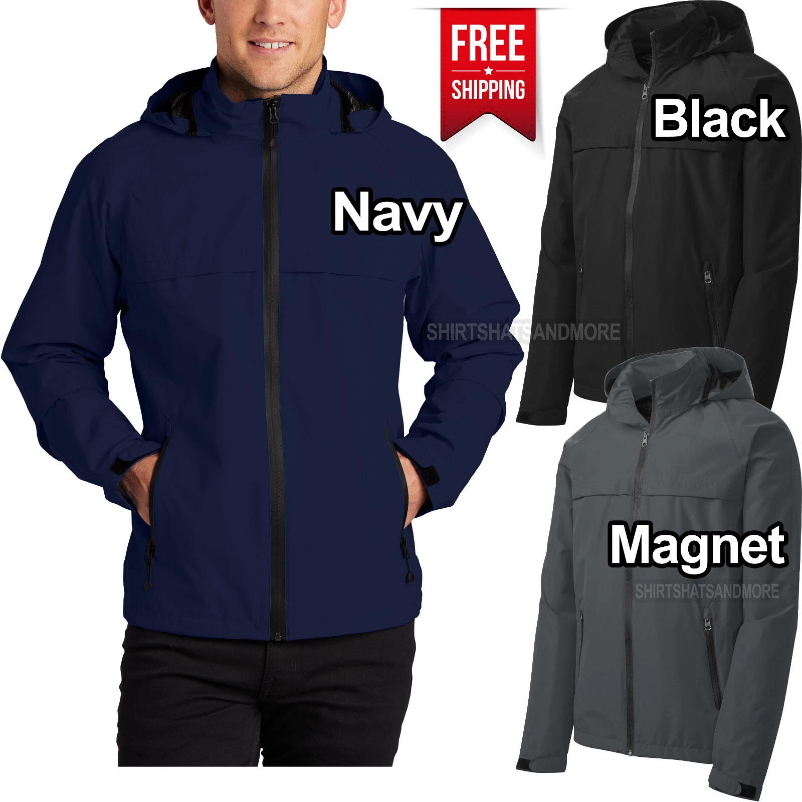 Mens Tall Wind Resistant Waterproof Packable Jacket With Zip-Off Hood LT-4XLT
Opens in a new window