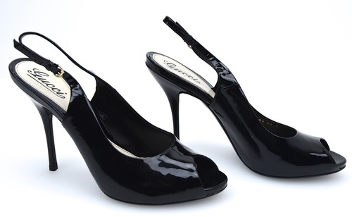 GUCCI DONNA SCARPA DECOLTE APERTO IN PUNTA VERNICE ART. 212904 B8I00 1000 |  eBay