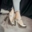 thumbnail 15 - High Heels Ankle Strap Ladies Party Pumps Buckle Glitter Prom Casual Shoes Sizes