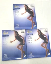 LOT OF 3 LEVANTE LIA CONTROL TOP 2 MEDIUM CLASSIC ULTRA SHEER PANTYHOSE -MOKA